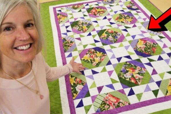 Finished Super Poppin Tropics Quilt, a completed DIY project