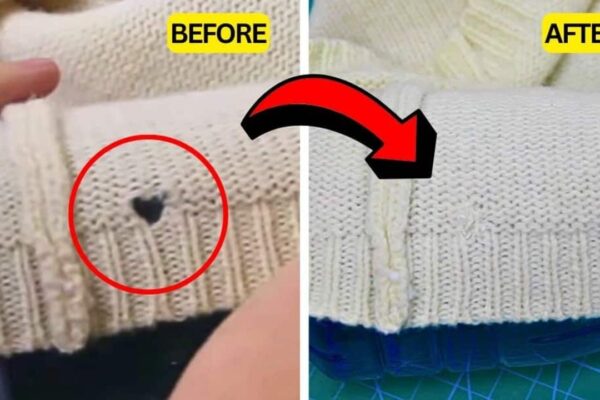 Finished How to Repair a Hole in a Sweater, a completed DIY project