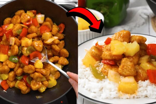 Easy 30-Minute Sweet & Sour Chicken, homemade and freshly served