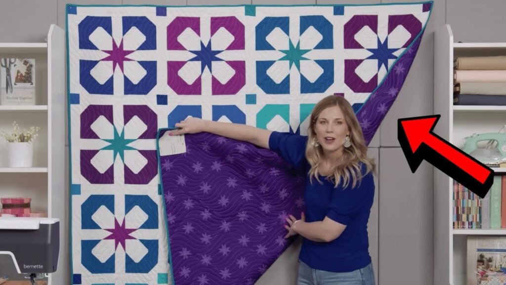 Finished a Sweet Violet Quilt Block, a completed DIY project