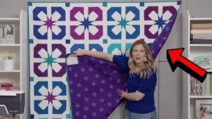 Finished a Sweet Violet Quilt Block, a completed DIY project