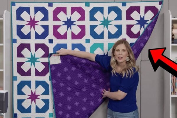 Finished a Sweet Violet Quilt Block, a completed DIY project