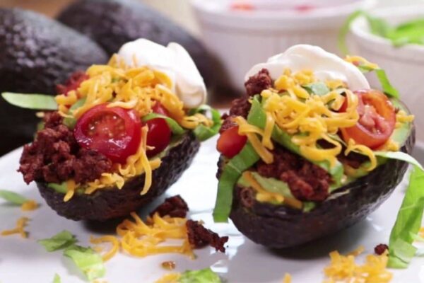 Easy Taco-Stuffed Avocado, homemade and freshly served