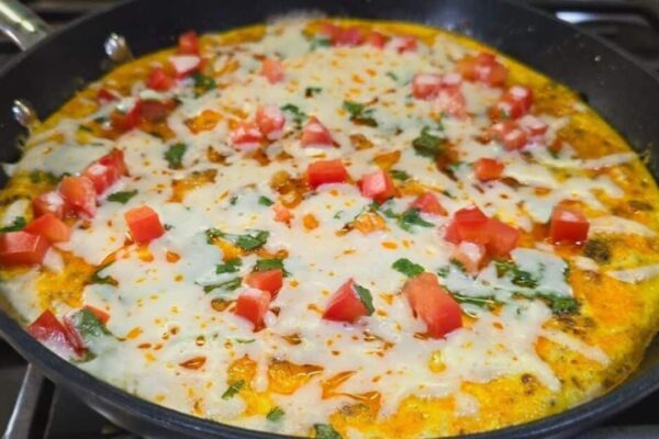 Easy Tex-Mex Frittata, homemade and freshly served