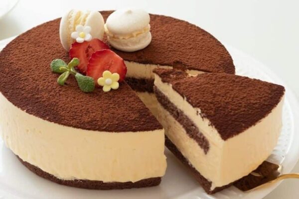 Easy Tiramisu Cake, homemade and freshly served