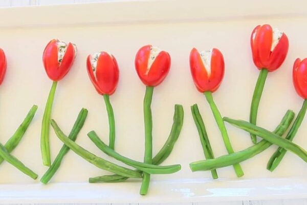 Easy To Make Cherry Tomato Tulips