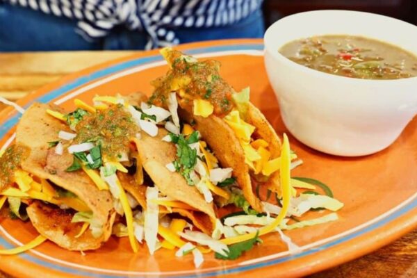 Easy To Make Crispy Ground Beef Tacos Dorados, homemade and freshly served