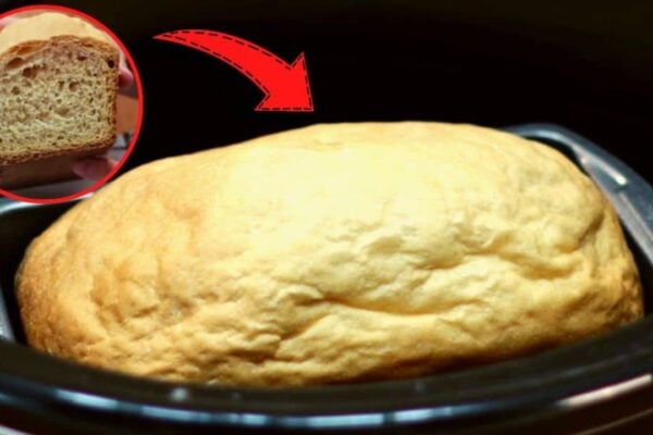 6-Ingredient Crockpot Bread, homemade and freshly served