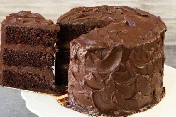 Devil’s Food Cake From Scratch, homemade and freshly served