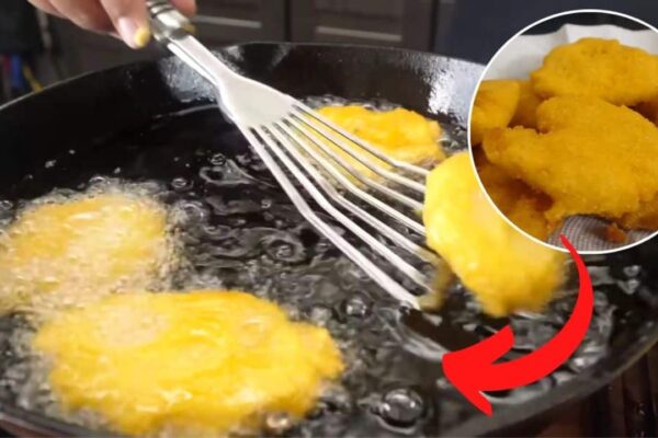 5-Ingredient Hot Water Cornbread, homemade and freshly served