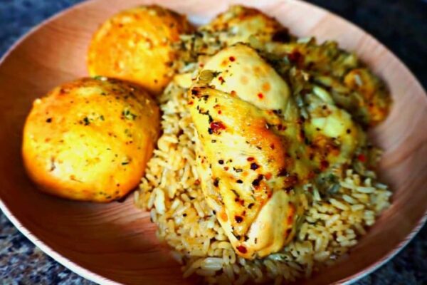 Easy To Make Lipton Onion Chicken Casserole, homemade and freshly served