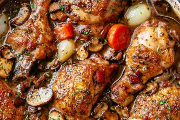 Easy-to-Make One-Pot Chicken Stew, homemade and freshly served