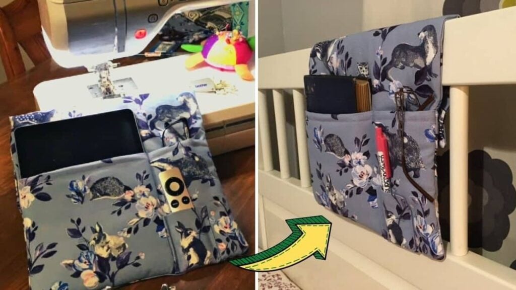 Finished Easy To Sew Chair/Bed Pocket Organizer, a completed DIY project
