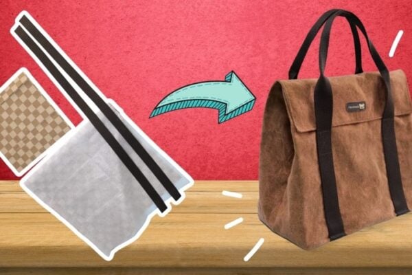Finished Easy Tote Bag With Cover, a completed DIY project