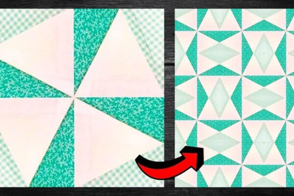 Finished Triangles in a Square Quilt, a completed DIY project