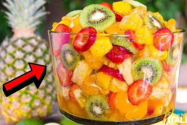 the Best Tropical Fruit Salad Ever, homemade and freshly served