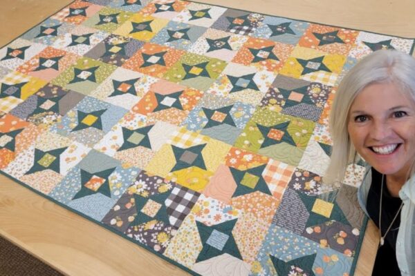 Finished Donna’s Free “Twinkle Little Star” Quilt Pattern, a completed DIY project