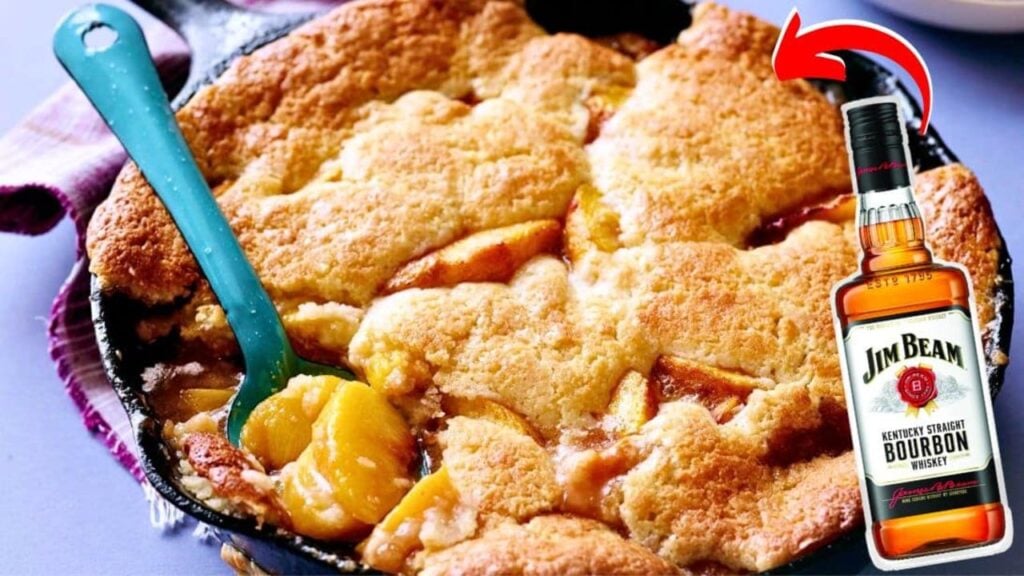 Easy-to-Make Tyler’s Bourbon Peach Cobbler, homemade and freshly served