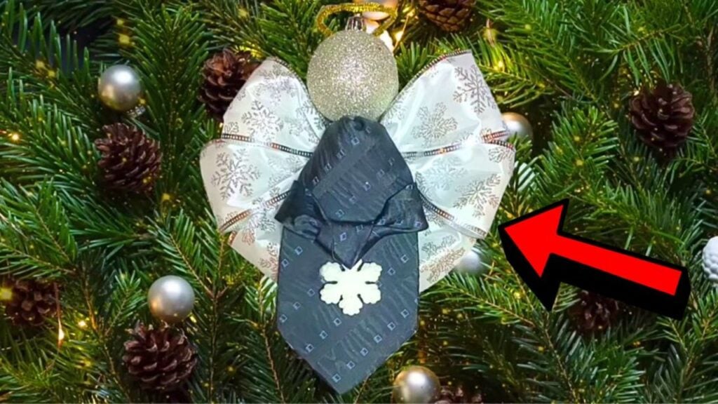 Finished How to Upcycle a Necktie Into a DIY Angel Ornament, a completed DIY project