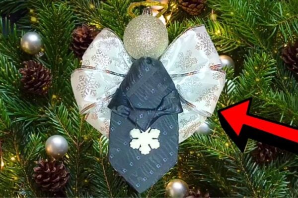 Finished How to Upcycle a Necktie Into a DIY Angel Ornament, a completed DIY project