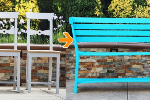 Finished How to Transform Two Chairs Into a Bench, a completed DIY project
