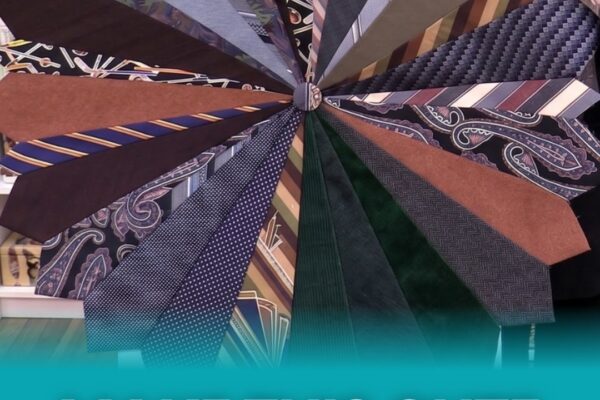 Finished Easy Upcycled Necktie Tablecloth Sewing, a completed DIY project