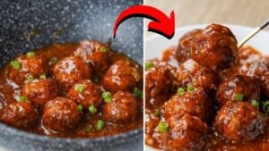 Easy-to-Make Vegetable Balls in Delicious Chili Sauce, homemade and freshly served