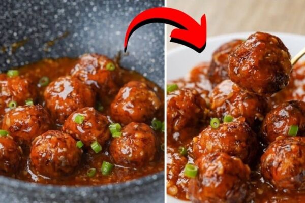 Easy-to-Make Vegetable Balls in Delicious Chili Sauce, homemade and freshly served