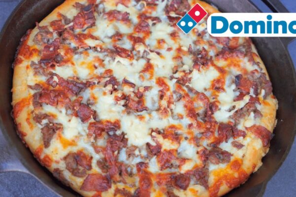 Viral Dominos Pizza Copycat, homemade and freshly served