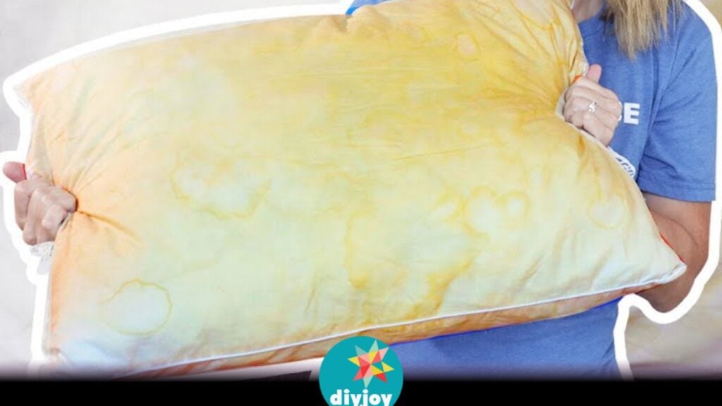 Finished How to Wash Yellow Pillows and Make Them White Again, a completed DIY project