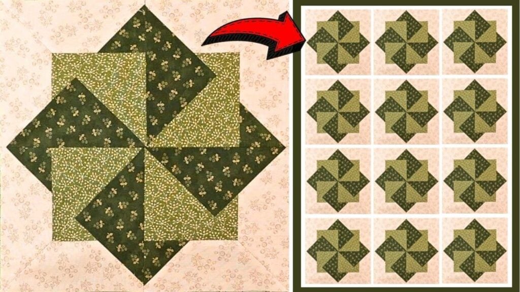 Easy Wings of Eagles Quilt Block, homemade and freshly served