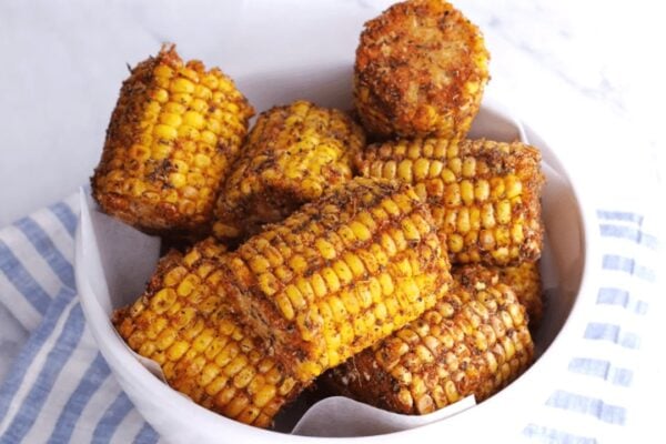 Easy Wingstop Copycat Cajun Fried Corn, homemade and freshly served