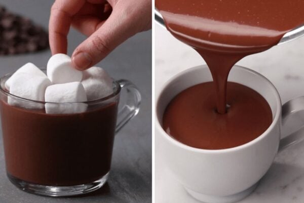 Quick and Easy Winter Hot Drink, homemade and freshly served