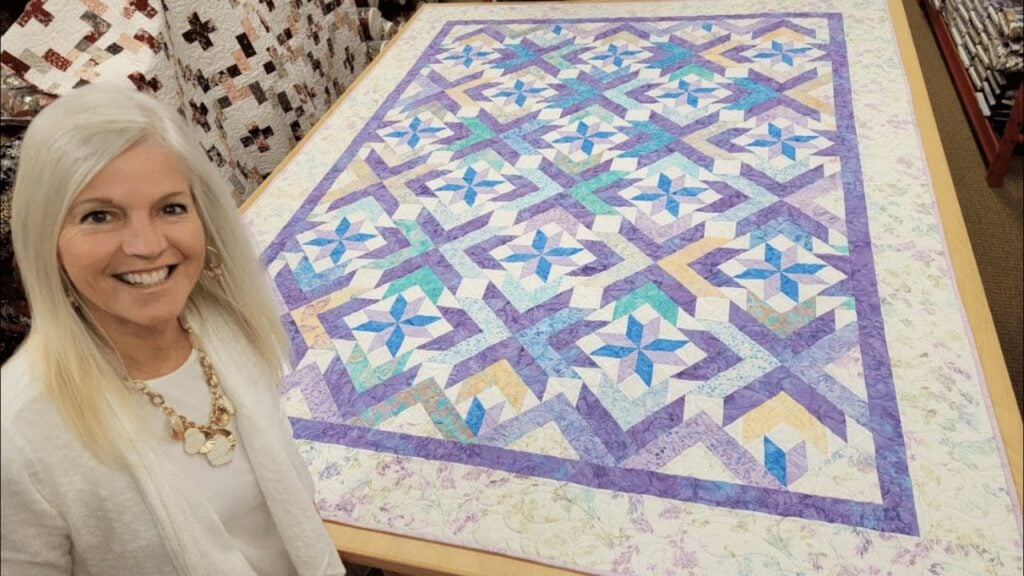 Finished Easy Winter Solstice Quilt, a completed DIY project