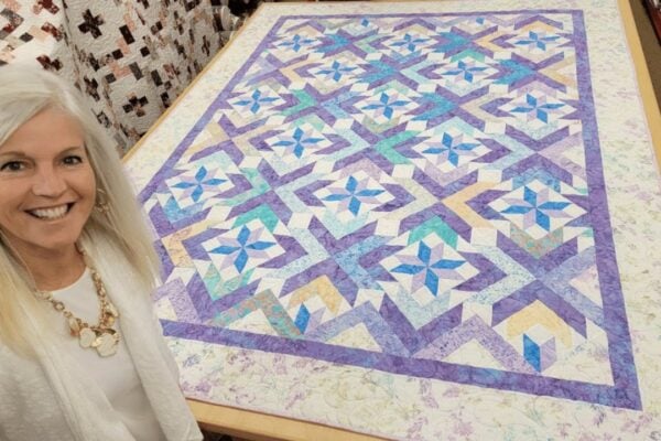 Finished Easy Winter Solstice Quilt, a completed DIY project