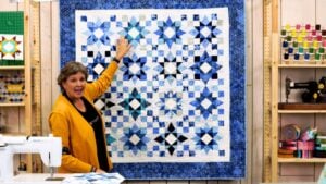 Finished a “Winter Star” Quilt, a completed DIY project