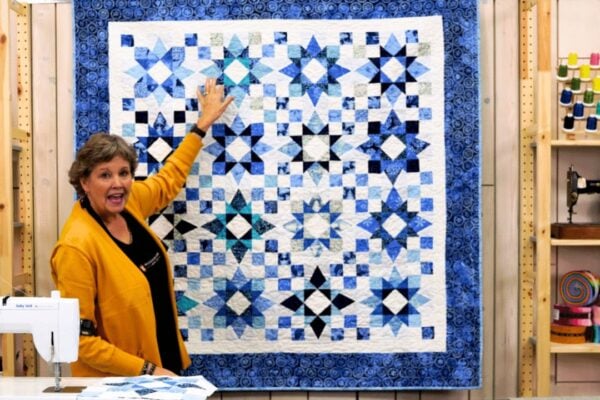 Finished a “Winter Star” Quilt, a completed DIY project