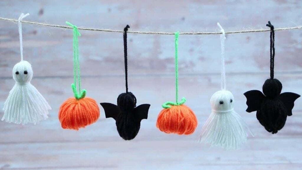 Finished Easy & Simple Yarn Halloween Décor, a completed DIY project