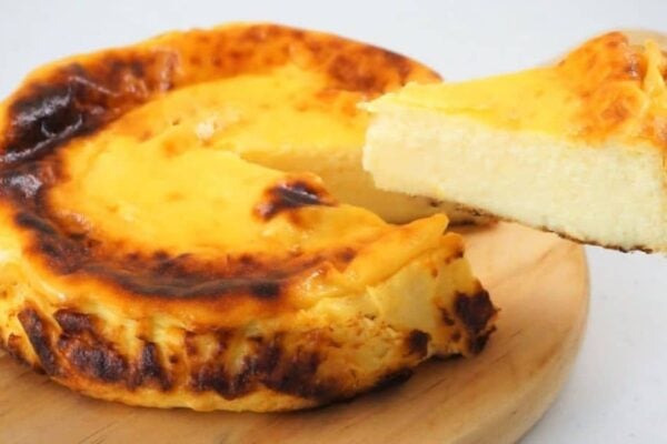 Easy 4-Ingredient Yogurt Cake, homemade and freshly served