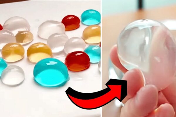 Edible Bursting Water Balloon, homemade and freshly served