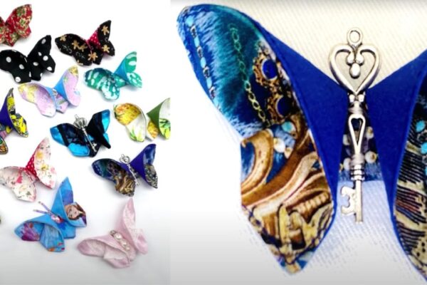 Fabric Butterflies, homemade and freshly served