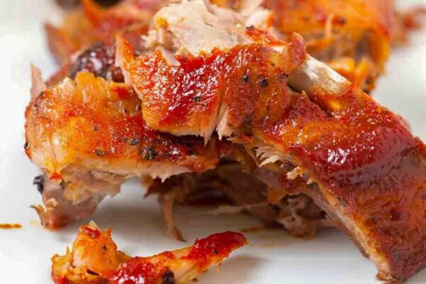 Fall-Off-The-Bone Oven Baked Ribs, homemade and freshly served