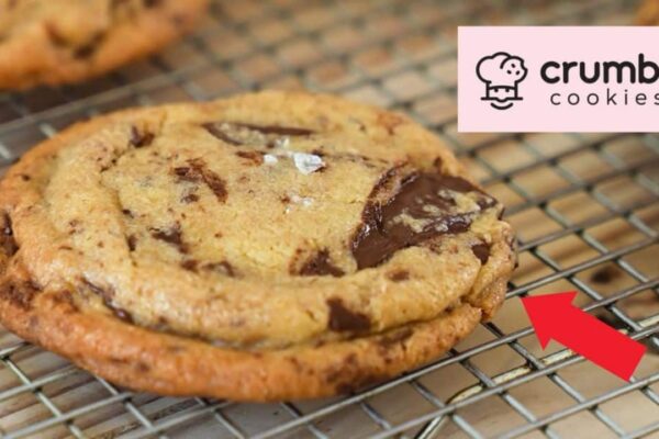 Famous Crumbl Chocolate Chip Cookie Copycat, homemade and freshly served