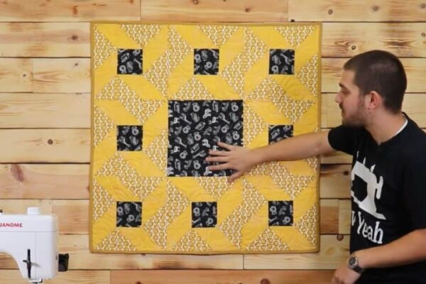 Finished Fast and Easy Baby Quilt Pattern, a completed DIY project