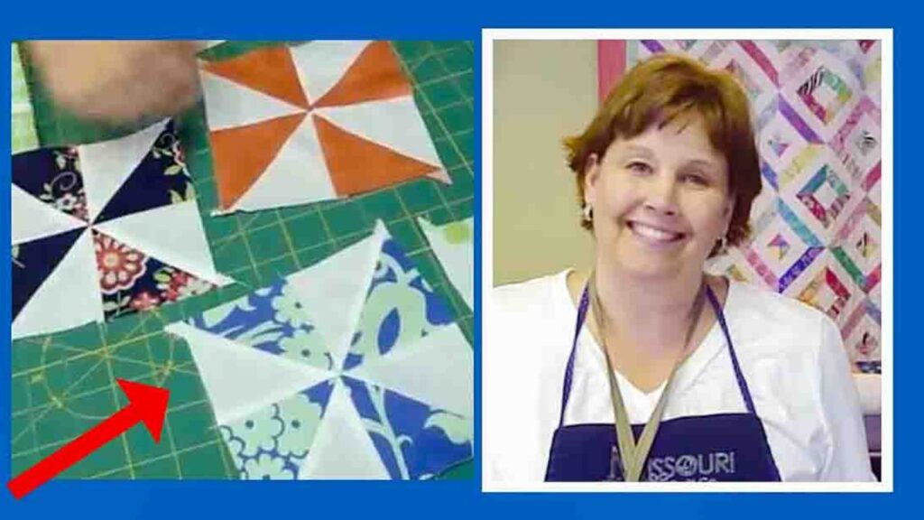 Finished Fast and Easy Pinwheels Quilt Block with Jenny Doan, a completed DIY project