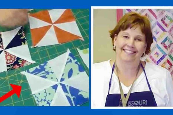 Finished Fast and Easy Pinwheels Quilt Block with Jenny Doan, a completed DIY project