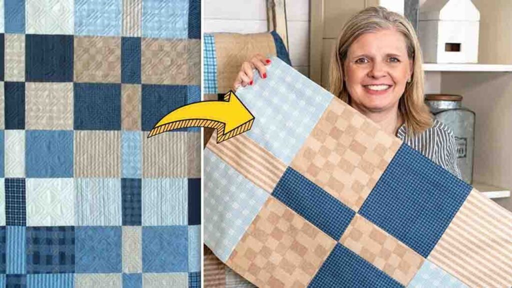Finished Fat Eighth Flip Quilt, a completed DIY project