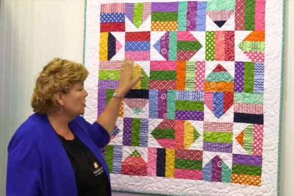 Finished Fence Rail Star Quilt With Jenny Doan, a completed DIY project