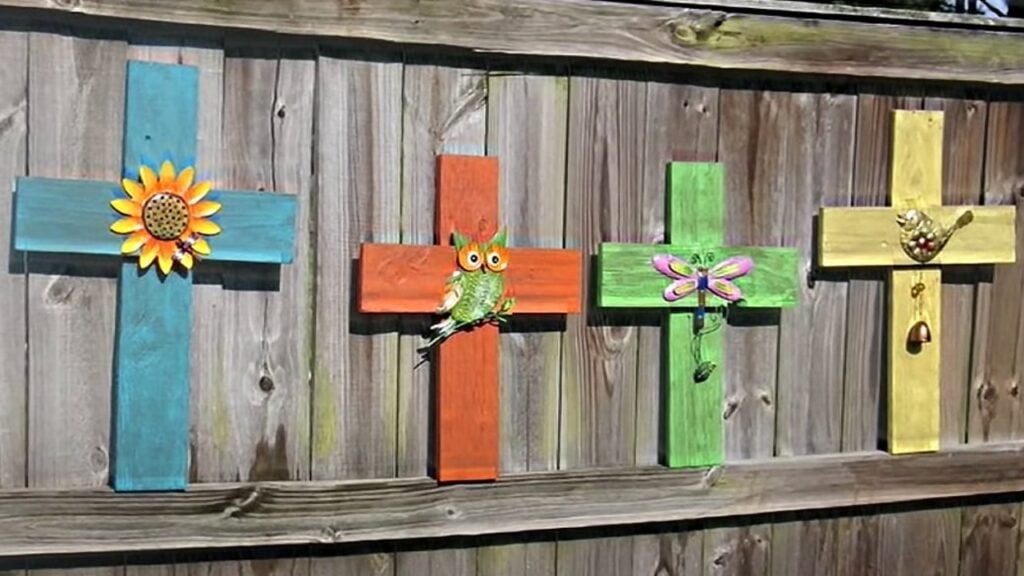 Finished Learn How to Make and Decorate DIY Crosses Made From Old Fence Wood, a completed DIY project