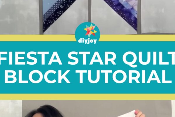 Finished Fiesta Star Quilt Block, a completed DIY project